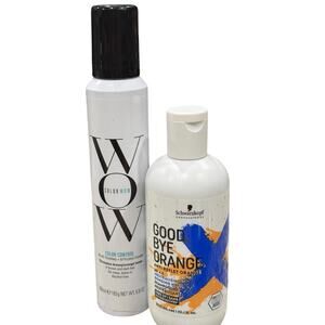 NEW Color Wow Blue Toning Foam Schwarzkopf Goodbye Orange Shampoo Brunette Hair
